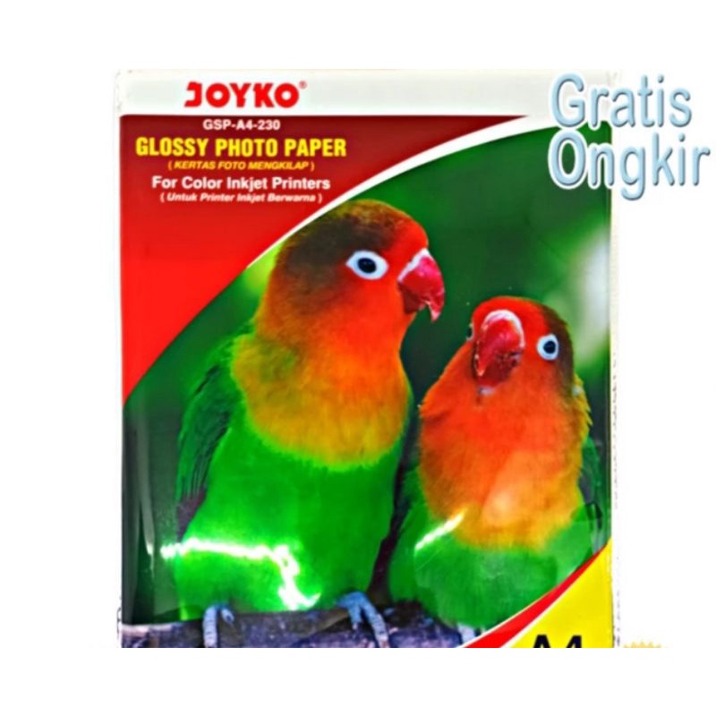 

kertas foto / glossy photo / paper Joyko tebal 230 gr GSM gram