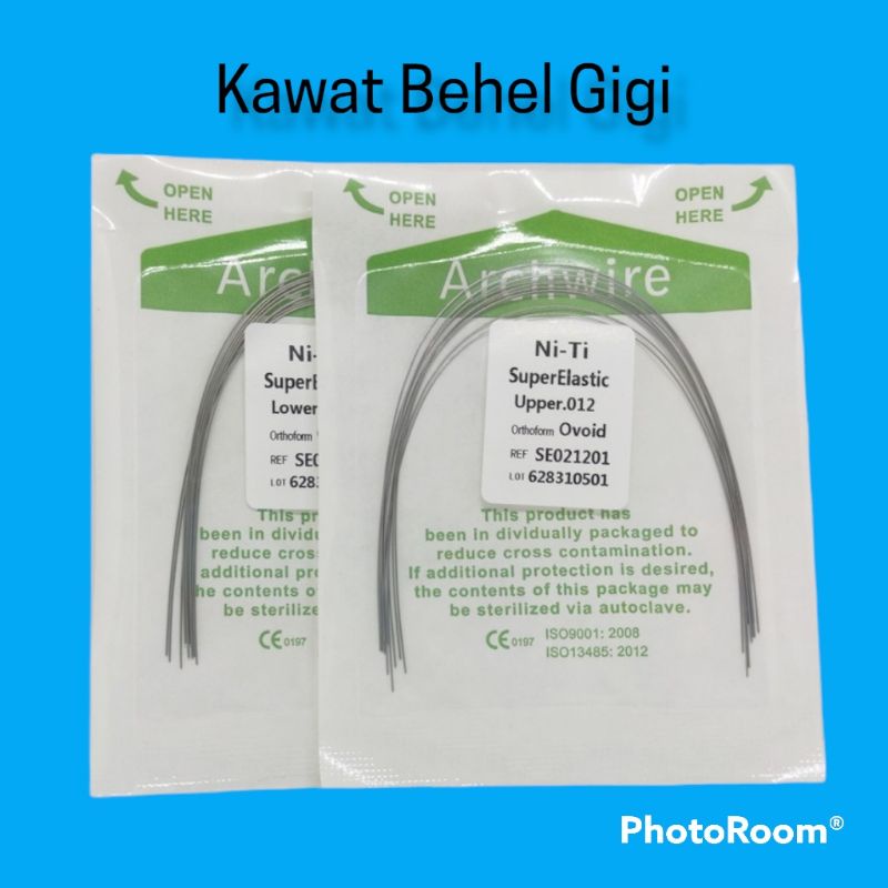 (Isi 10pcs) Kawat Behel NITI | Ni-Ti Wire | Archwire Upper Lower No 12