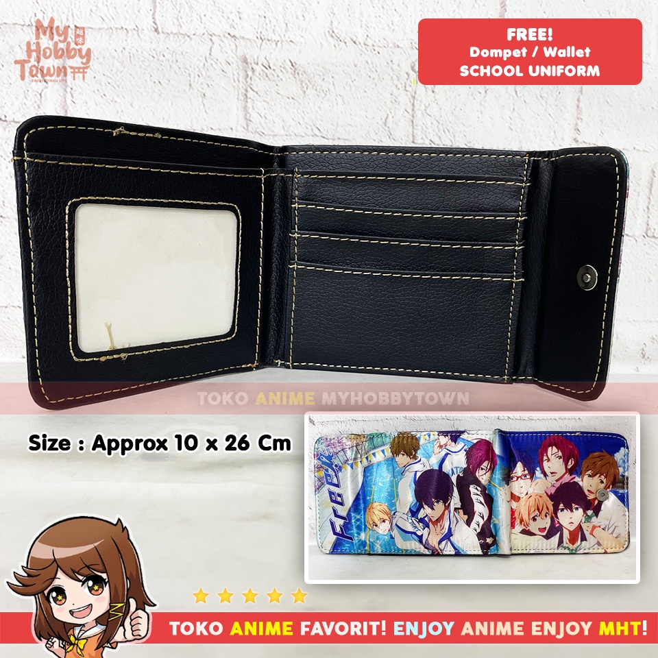 Dompet Anime Free Iwatobi High School Swimming Club Uniform Haruka