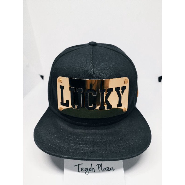 Topi LackPard Premium LUCKY Logo Besi Preloved Used Second