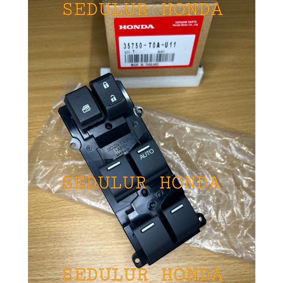 SWITCH POWER WINDOW SAKLAR TURUN NAIK KACA PUSAT UTAMA CRV GEN 4 RM1 2 3 2000 2.0 2400 2.4 CC 2016 2