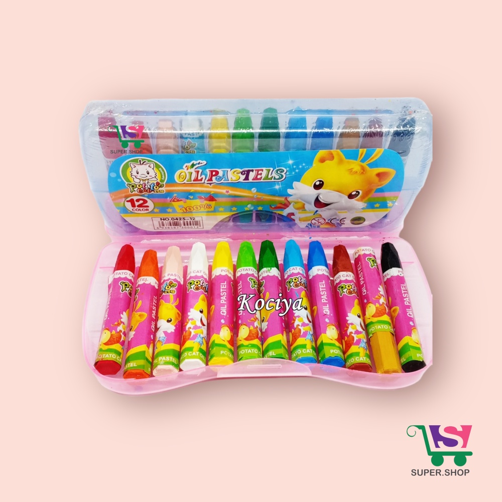 Crayon Oil Pastels Anak 12 Warna