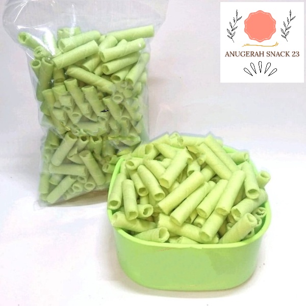 

WAFER STIK MINI PANDAN 250 GR/ WAFER ROLL PANDAN/ KILOAN