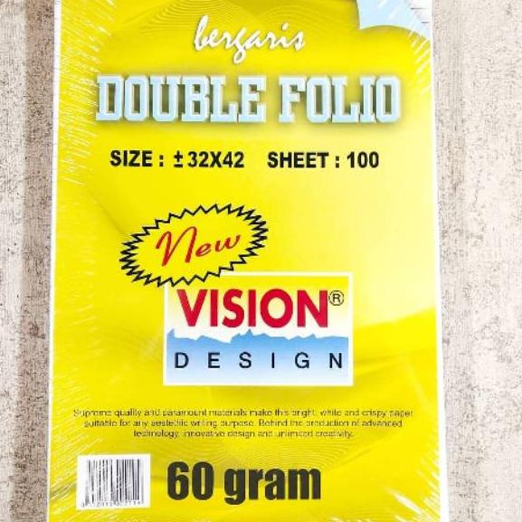 

ハ DOUBLE FOLIO VISION 100 LEMBAR ❣