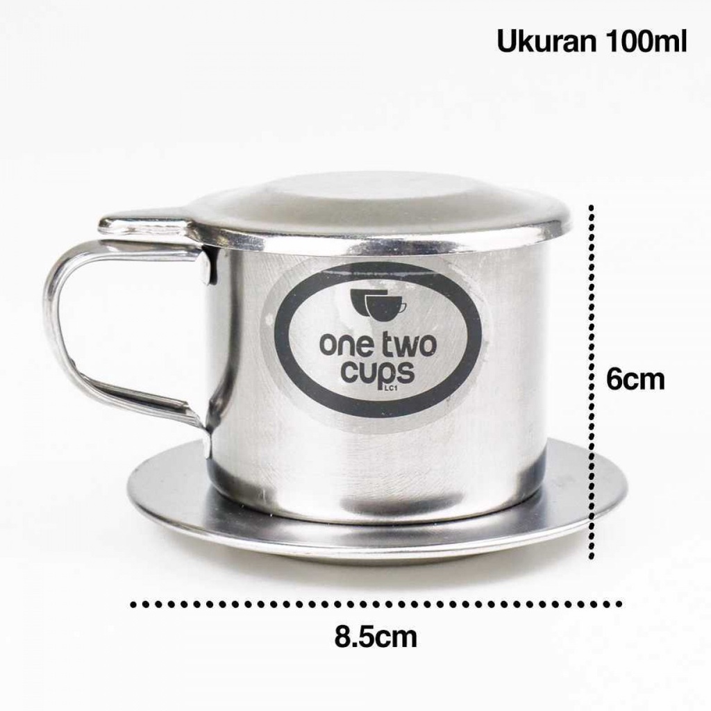 Gelas Cangkir Filter Saring Kopi 100 ml Vietnam Coffee Drip Pot