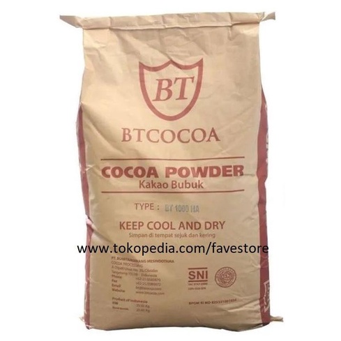 

Bt Cocoa Java Dark Powder Bt1000Ha 25 Kg Bubuk Coklat Asli