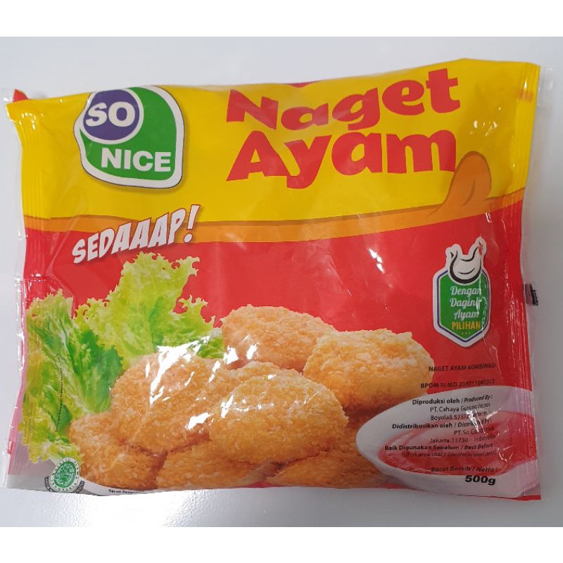 

So Nice Chicken Nugget 500 gram