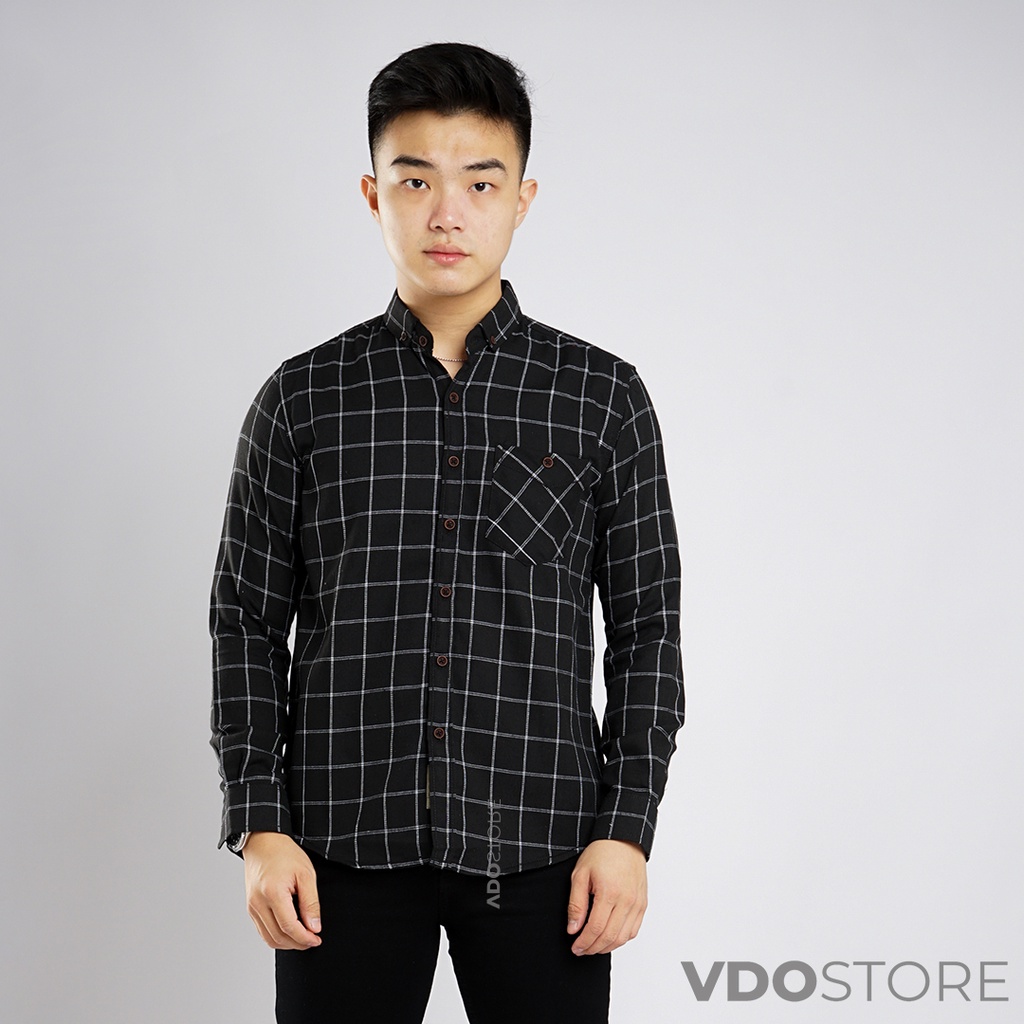 KEMEJA FLANEL PRIA 29 BLACK WHITEY - M L XL - KEMEJA LENGAN PANJANG VDOSTORE DEWASA BAJU FLANNEL TANGAN PANJANG HITAM NAVY ABU MOTIF KEMEJA COWOK MURAH DEWASA SANTAI TEBAL KUALITAS IMPORT BAJU CATUR PANEL FANEL