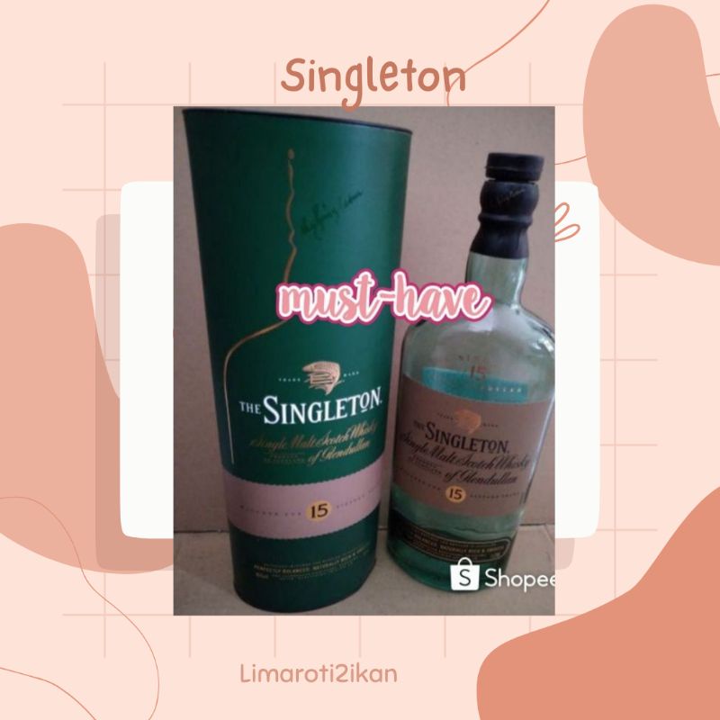 Botol bekas miras The Singleton 15 Years 1 liter
