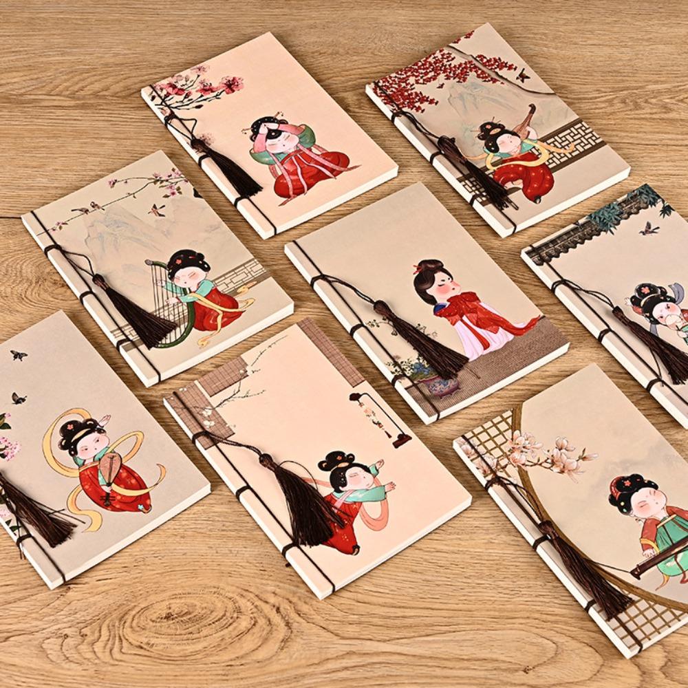 Top Gaya Cina Notebook Perlengkapan Kantor Retro Vintage Kosong Notepad