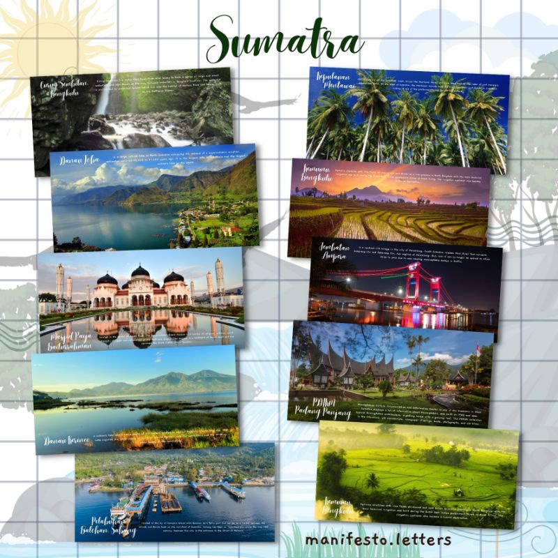 

Postcard Long Sumatra | Kartupos Jembatan Ampera | Danau Toba | Mentawai | Baiturrahman