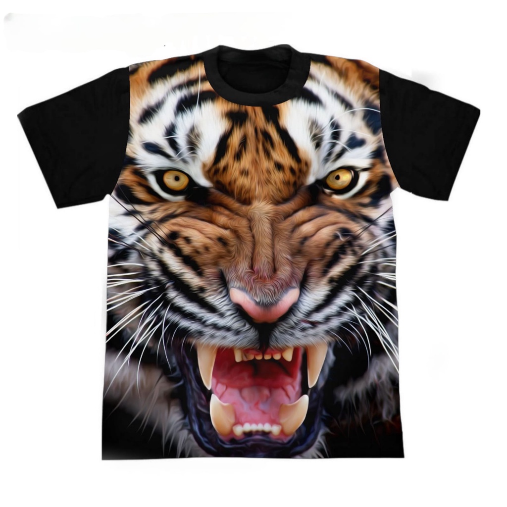 Yc collection - Kaos Distro cotton pria macan Fullprint 3D