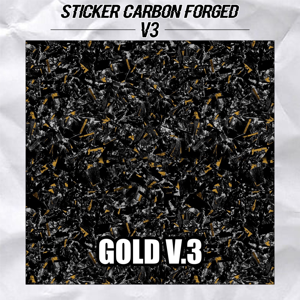 V3 Sticker Carbon Forged Stiker Motor