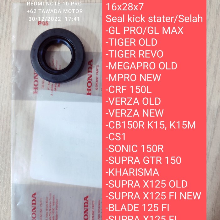 SIL SEAL SELAH ENGKOLAN KICK STATER HONDA CB150R STREETFIRE K15G