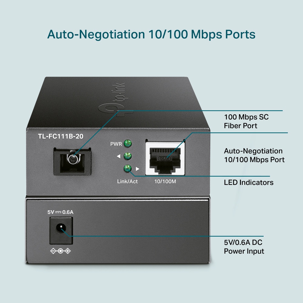 Tp-Link TL-FC111B-20 10/100 Mbps WDM Media Converter