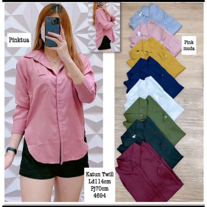 BAJU KEMEJA PEREMPUAN BAHAN CRINCLE RAYON 2022 ATASAN WANITA TERBARU VIRAL KEKINIAN // ATASAN KEMEJA