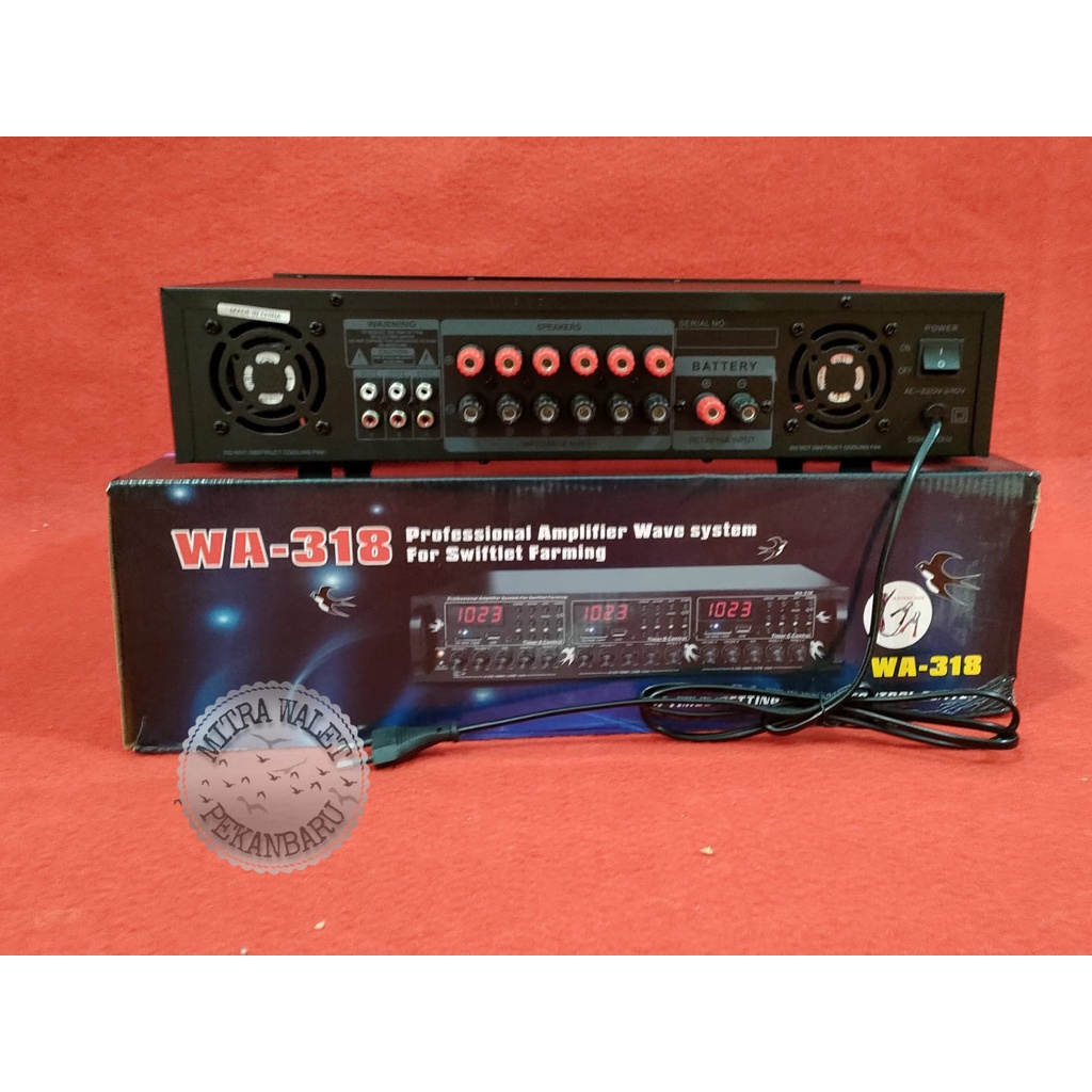 Black Spider WA-318 Proffesional Amplifier Walet Ampli Walet