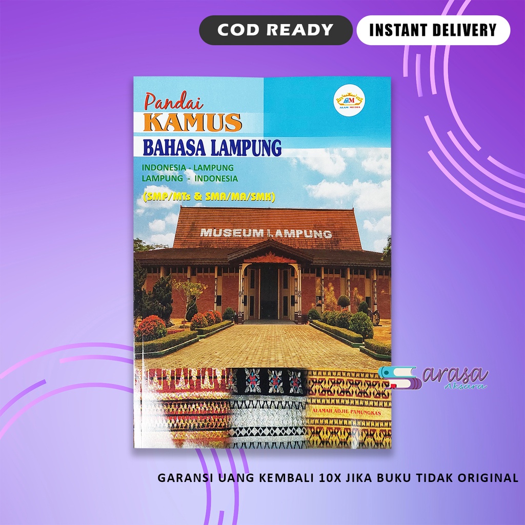 BUKU KAMUS PANDAI KAMUS BAHASA LAMPUNG INDONESIA - LAMPUNG LAMPUNG - INDONESIA