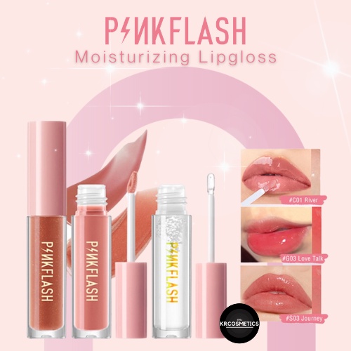 Pinkflash Ever Glossy Moisturizing Lipgloss Shine and Shimmer Plumping