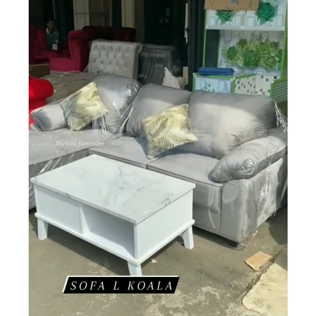 Sofa L putus KOALA + meja
