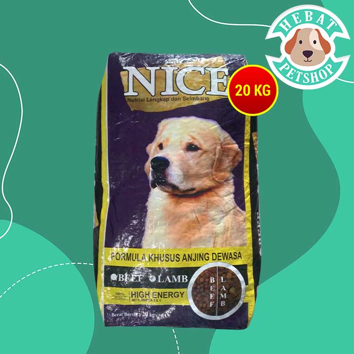 Nice Dog Karung 20Kg Makanan Anjing 20 Kg - Nice Beef / Nice Lamb Dog Food