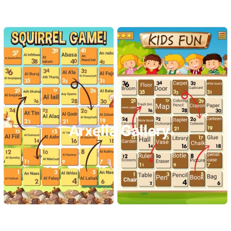 Ular Tangga hafalan bahasa Inggris