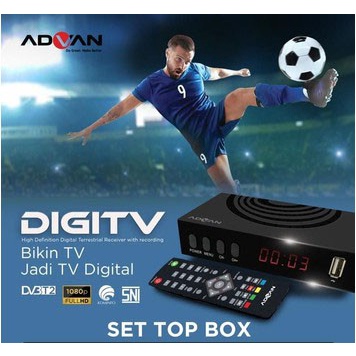 Set Top Box ADVAN DIGITV Full HD Penerima Siaran TV Digital STB DVBT2