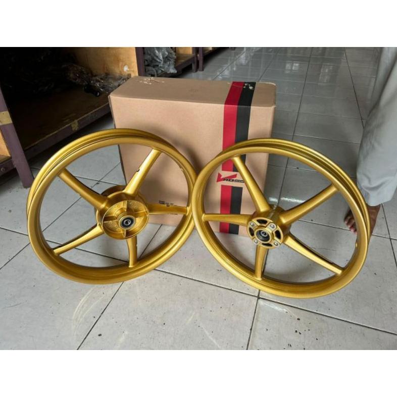 VELG PELEG VROSSI COPY RCB GOLD 160 185 RING 17 YAMAHA JUPITER MX