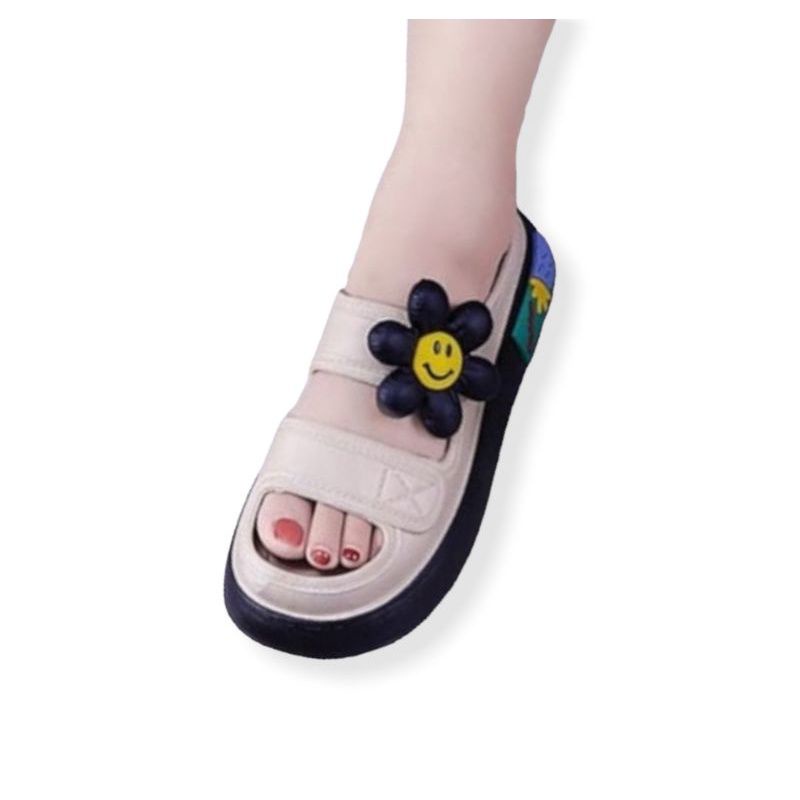 Sandal slip on wanita terbaru sandal jelly karet 029-2 balance