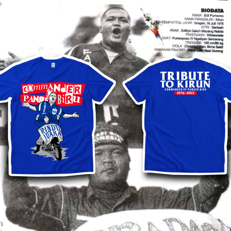 T-SHIRT PANSER BIRU PSIS