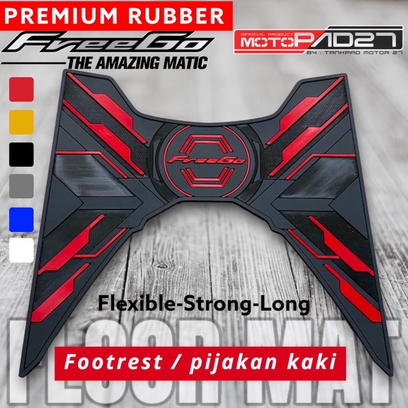 Motopad27 Karpet Freego 125 New Alas Kaki New Freego 125 Footrest mat Pijakan Kaki Yamaha Freego  125 New