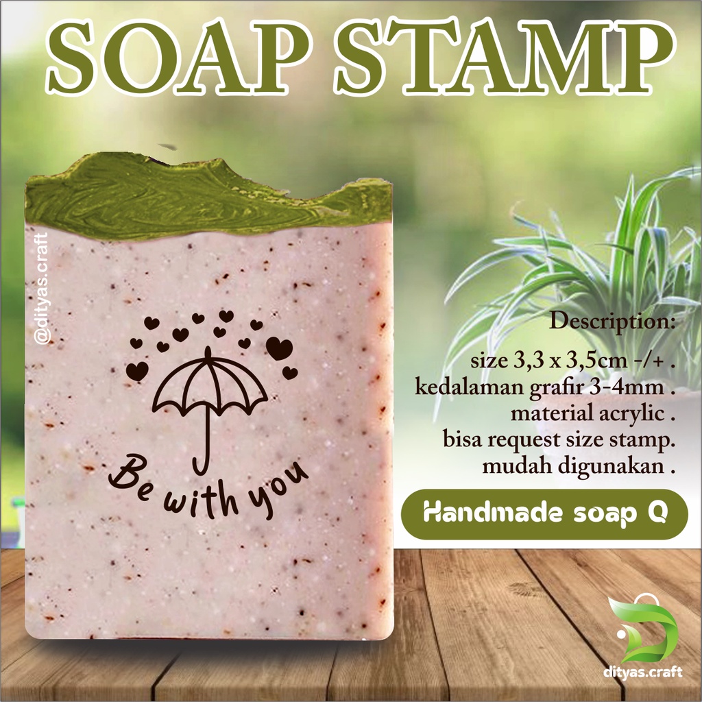 

soap stamp / stempel sabun / handmade soap code Q