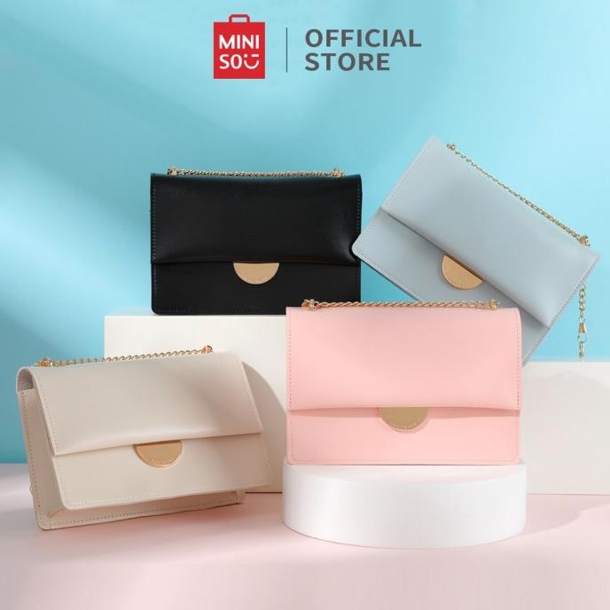 MINISO Tas Selempang Wanita Sling Bag Shoulder Crossbody Rantai Elegan