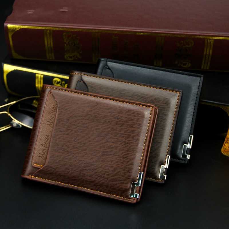 MENBENSE Dompet Pria Bahan Kulit Leather Wallet - QB04 ( Mughnii )