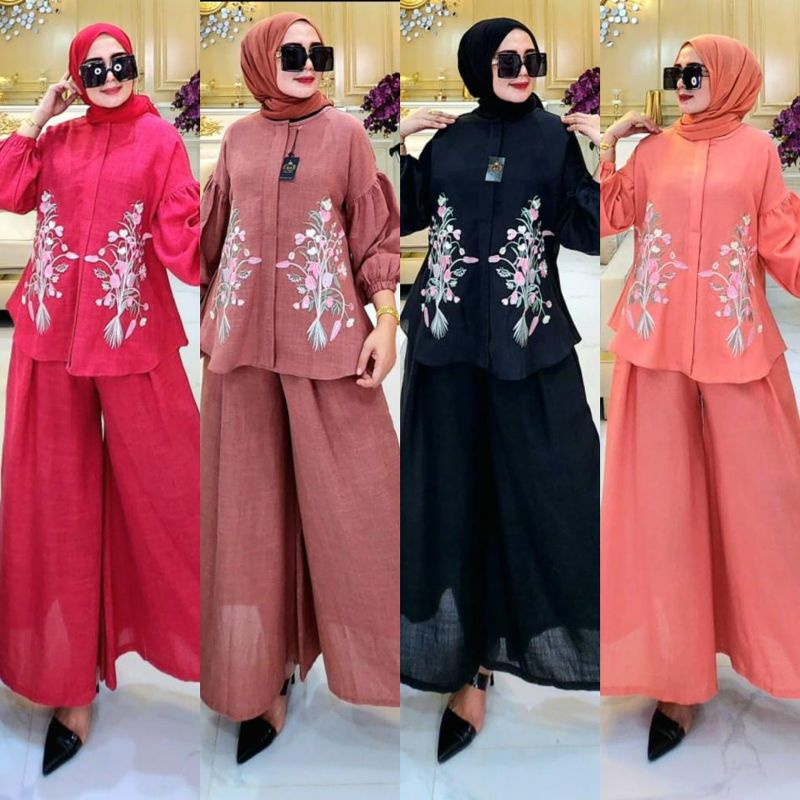 SETELAN KULOT BORDIR/ SETELAN KULOT BORDIR BY ART FASHION/ SET KULOT BORDIR BY ART FASHION