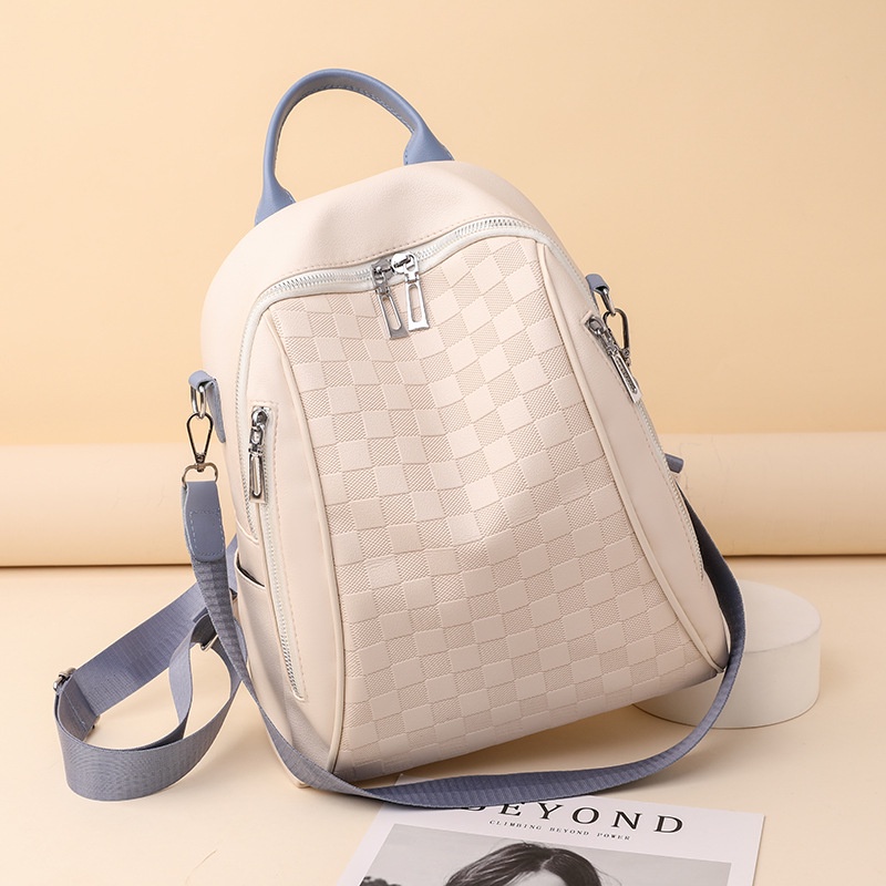 TAS RANSEL WANITA KOREA TA712W1 KULIT KREM CENOTA IMPORT BACKPACK SEKOLAH CEWEK KULIAH KEKINIAN KERJA GENDONG PUNGGUNG BRANDED REMAJA MURAH FASHION PREMIUM