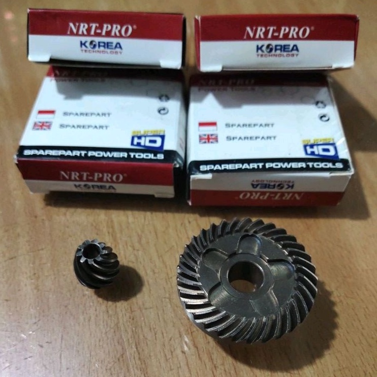 HEAVY DUTY ☑️ 1 Set isi 2 PCs Helical Gear ⚙️ NRT-PRO GWS6-100 Ulir | Eccentric COG Ger Gigi Nanas N