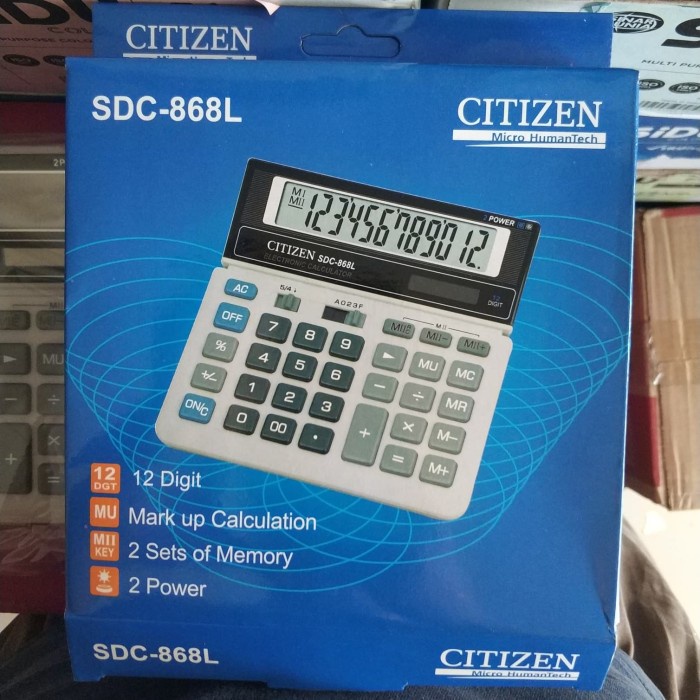 

KALKULATOR CITIZEN SDC-868L(12 DIGIT) #ORIGINAL