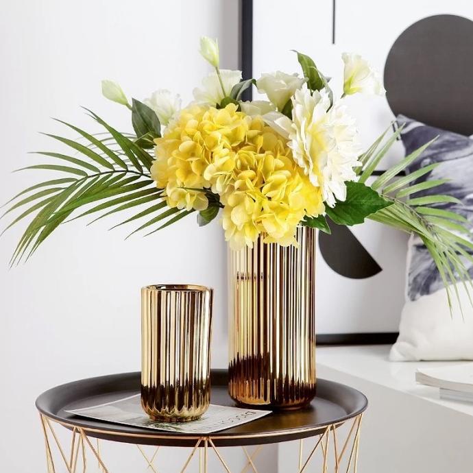 G1 GOLD FLOWER VASE vas bunga gold BESAR