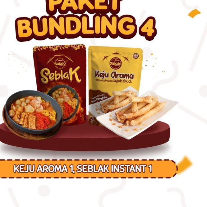 

T5D✢ paket bundling 4 seblak instant 1pcs keju aroma 1pcs Barang Baru