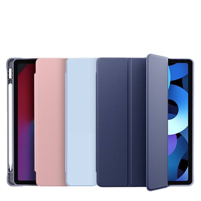 Case iPad 10 2022 10.9 / 9 2021 10.2 Inch / 8 2020 / 7 2019 Gen 10th 9th 8th 7th Generation Flip Cover Casing Slot Pencil TPU