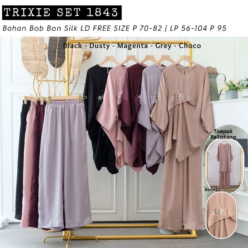 Trixie SET | setelan wanita| bon2 silk