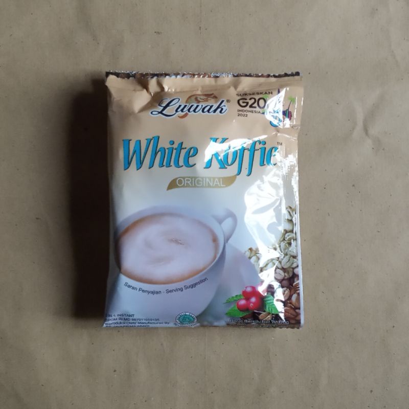 

Luwak White Coffe sachet