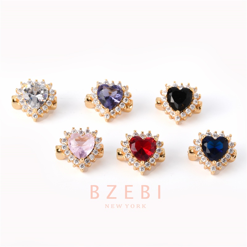 Bzebi Gelang Charm Titanium Steel Emas 18k Dengan Berlian, Anti Karat, Aksesoris Fashion Wanita, Perhiasan Gaya Korea, Hadiah Ulang Tahun Dengan Box Eksklusif 786b