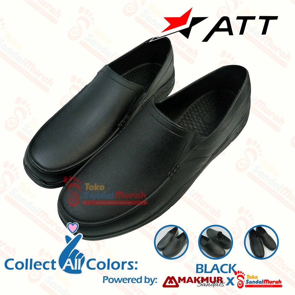 Toko Sendal Murah - Sepatu Slip On Semi Formal Uk 39 - 44 / Sepatu Kerja Kantor Kuliah Simple / Sepatu Anti Slip Tahan Air / Sepatu Karet Pantofel / Sepatu Pria Dewasa Empuk [Toko Sendal Murah - M 17 AB 668]