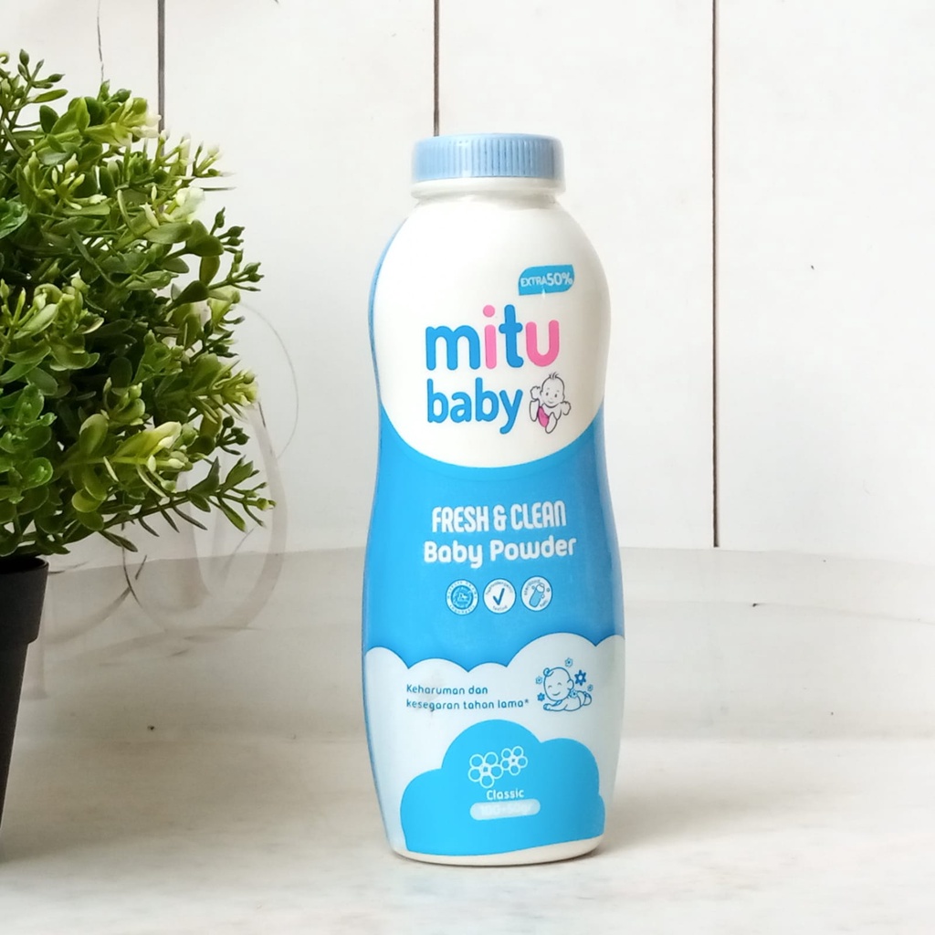 Mitu Baby Powder Botol 100gr+50gr