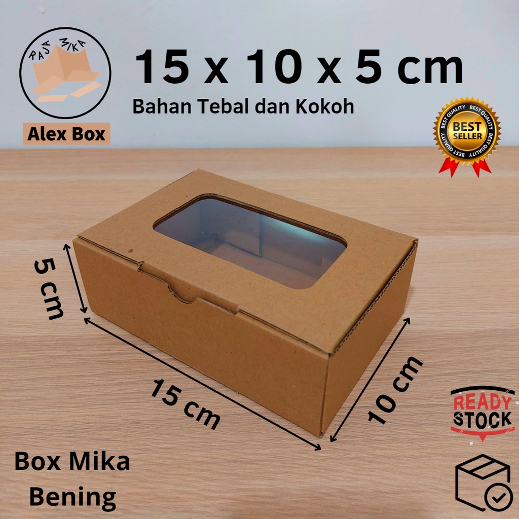 

Kardus Mika 15 x 10 x 5 cm... model diecut, untuk kue hampers dll