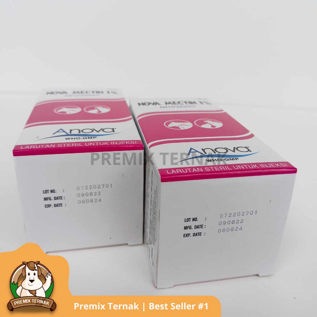 ( Obat LSD ) NOVA MECTIN 1% 100ml - Obat ANTIPARASIT ( cacing/gudeg ) pada HEWAN - Wormectin 100ml