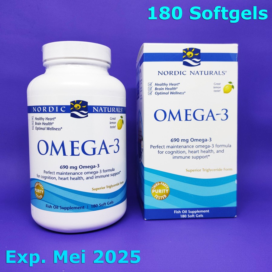 Nordic Naturals Omega-3 690 mg 60 120 180 Softgel Omega 3 ORI - 180 Softgels