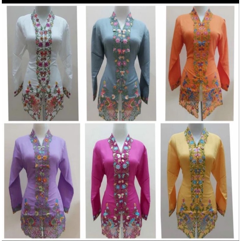 kebaya encim/stelan kebaya modern/rok encim/stelan encim lengan panjang